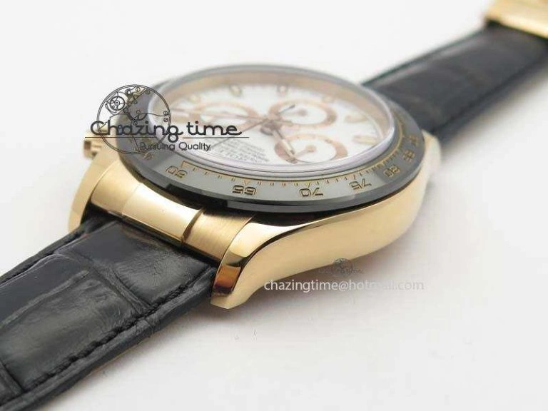 Daytona 116515 Noob 1:1 Best Edition White Dial On Black Leather Strap A GoodFit 3791