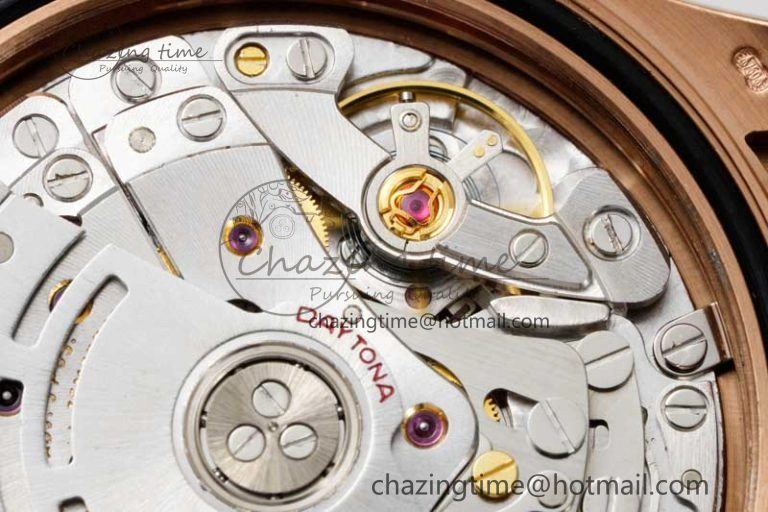 WrinkleFree Daytona 116515 QF 1:1 Best Edition Black RG Dial on Oysterflex Rubber Strap SA 2273