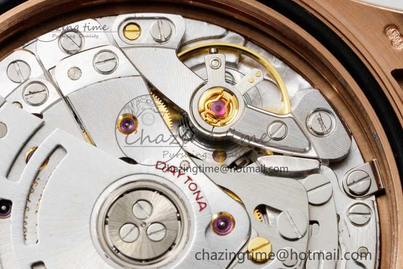 WrinkleFree Daytona 116515 QF 1:1 Best Edition Black RG Dial on Oysterflex Rubber Strap SA 2273