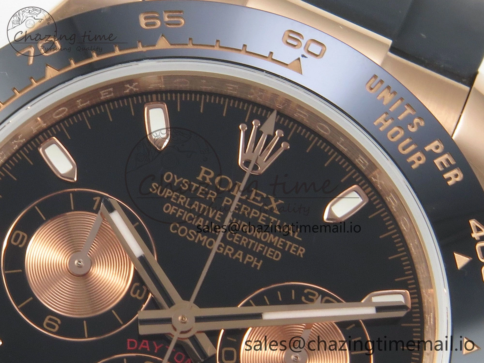 BestValue Daytona 116515 QF 1:1 Best Edition Black RG Dial on Oysterflex Strap SH4130 V11（Gain Weight） 160