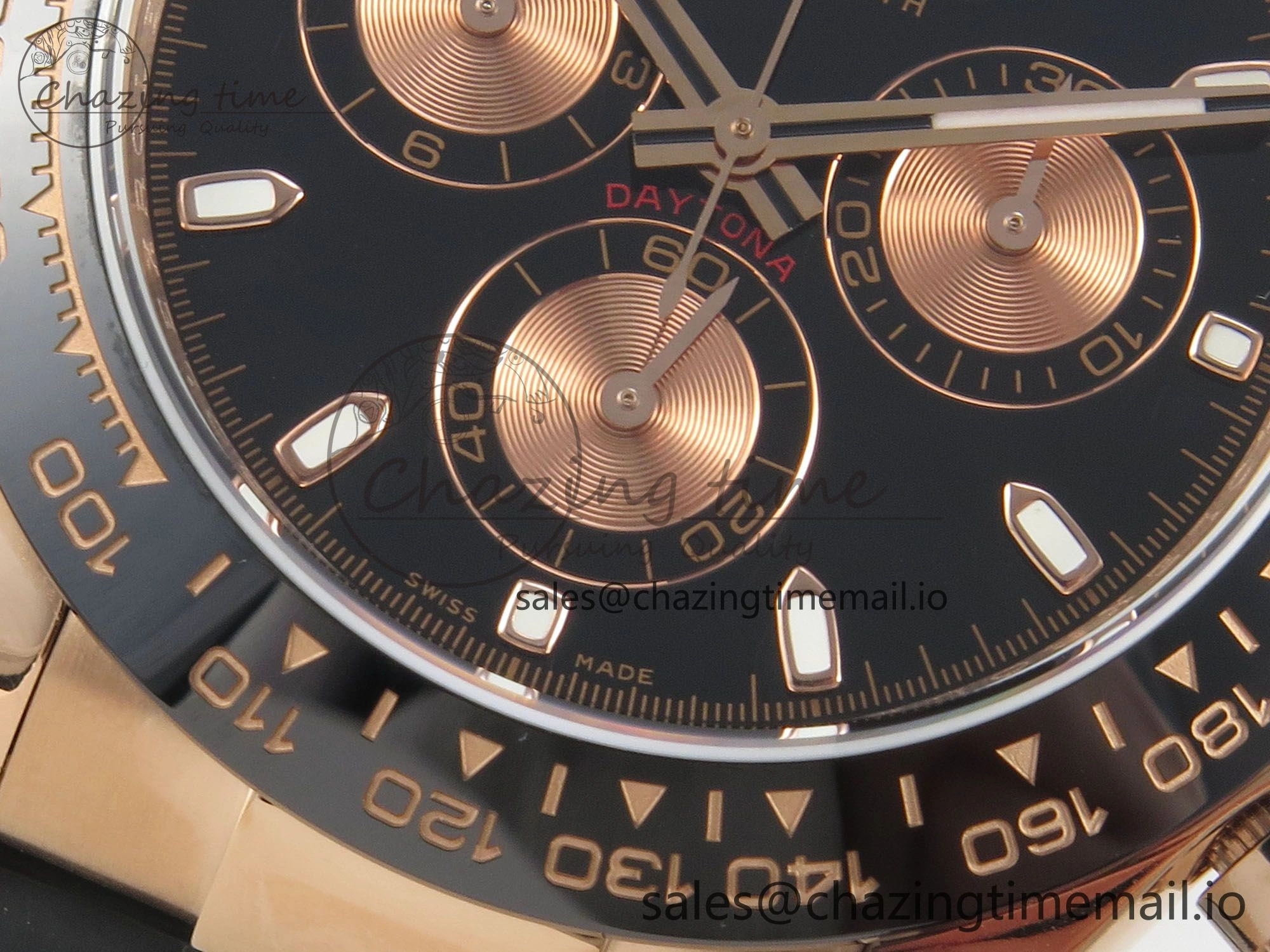 BestValue Daytona 116515 QF 1:1 Best Edition Black RG Dial on Oysterflex Strap SH4130 V11（Gain Weight） 160