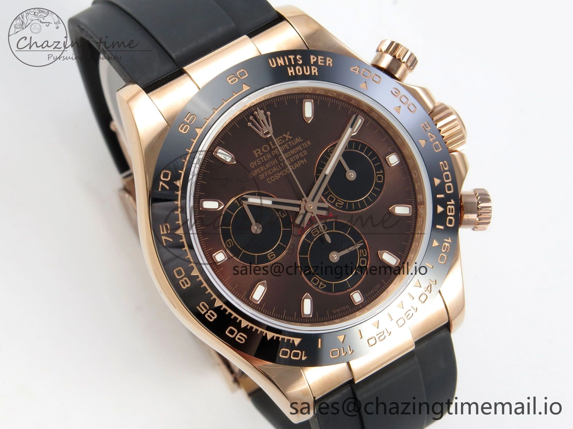 Trendy Daytona 116515 QF 1:1 Best Edition Brown Black Dial on Oysterflex Strap SH4130 V11（Gain Weight） 161