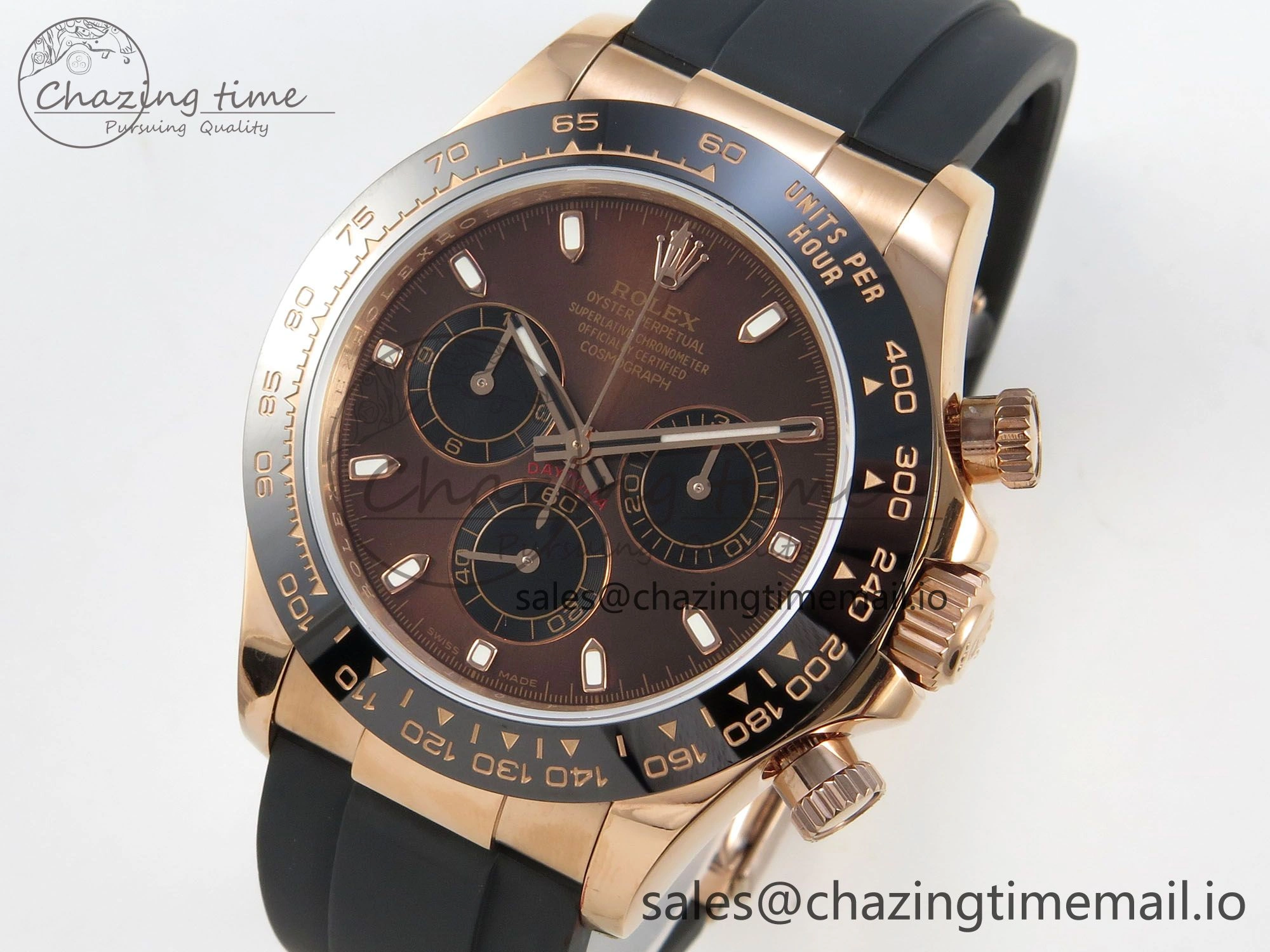 Trendy Daytona 116515 QF 1:1 Best Edition Brown Black Dial on Oysterflex Strap SH4130 V11（Gain Weight） 161
