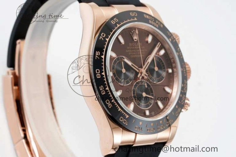 Reliable Daytona 116515 QF 1:1 Best Edition Chocolate Dial on Oysterflex Rubber Strap SA 2274