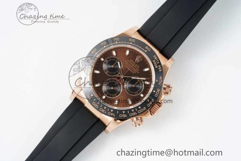 Reliable Daytona 116515 QF 1:1 Best Edition Chocolate Dial on Oysterflex Rubber Strap SA 2274