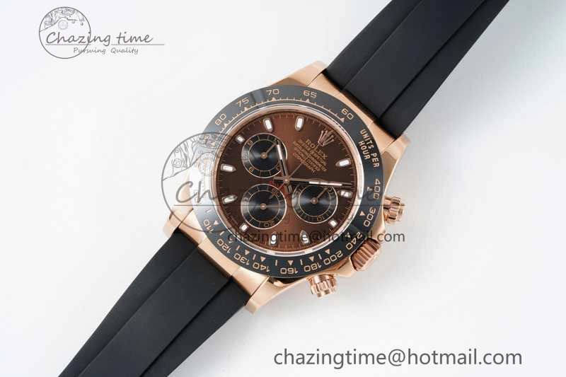 Reliable Daytona 116515 QF 1:1 Best Edition Chocolate Dial on Oysterflex Rubber Strap SA 2274