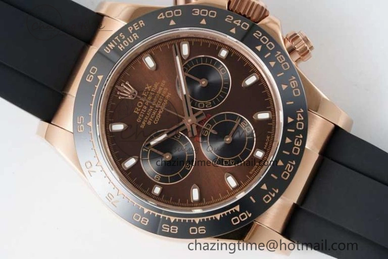 Reliable Daytona 116515 QF 1:1 Best Edition Chocolate Dial on Oysterflex Rubber Strap SA 2274