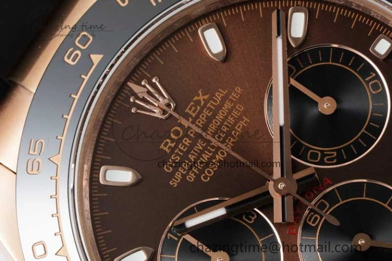 Reliable Daytona 116515 QF 1:1 Best Edition Chocolate Dial on Oysterflex Rubber Strap SA 2274
