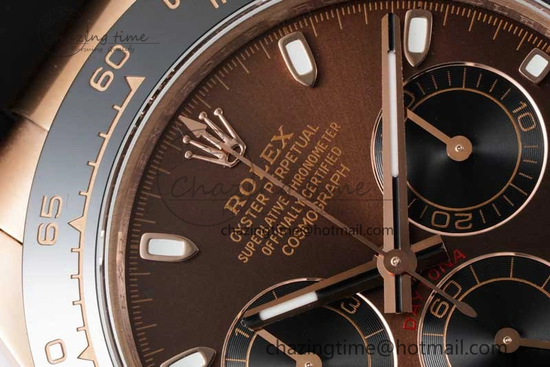 Reliable Daytona 116515 QF 1:1 Best Edition Chocolate Dial on Oysterflex Rubber Strap SA 2274