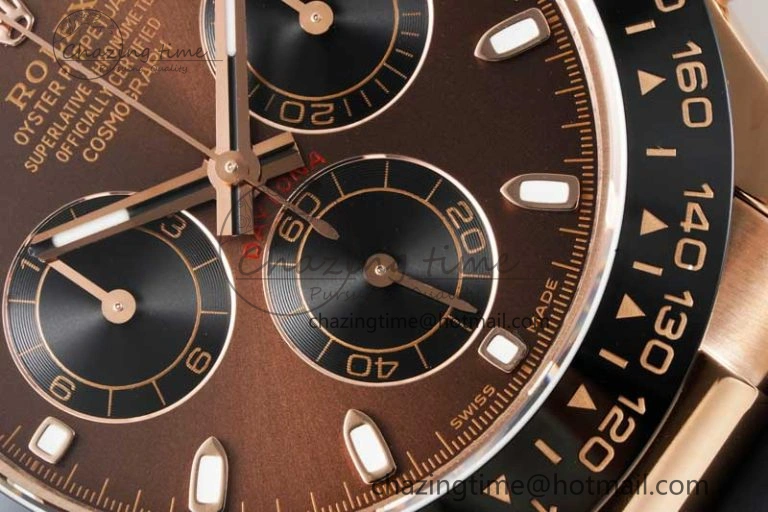 Reliable Daytona 116515 QF 1:1 Best Edition Chocolate Dial on Oysterflex Rubber Strap SA 2274