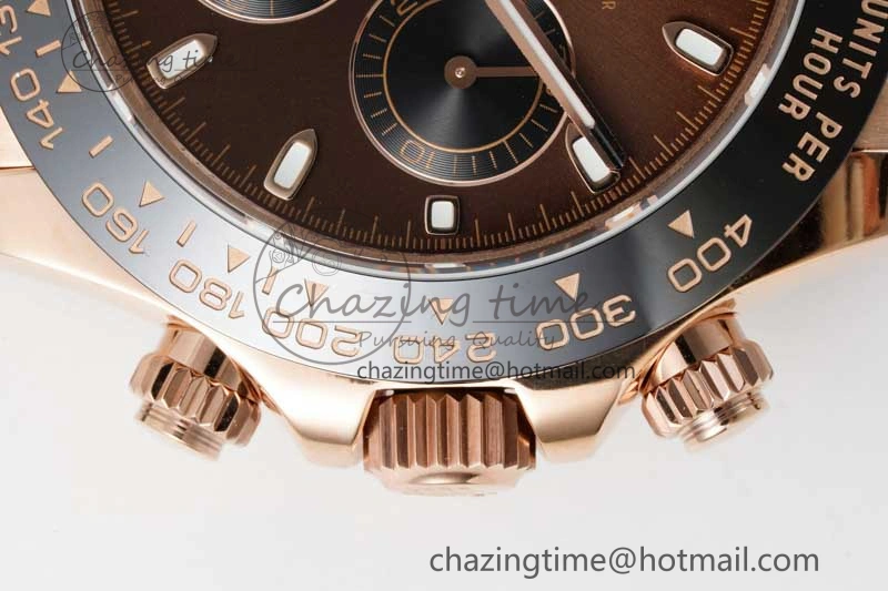 Reliable Daytona 116515 QF 1:1 Best Edition Chocolate Dial on Oysterflex Rubber Strap SA 2274