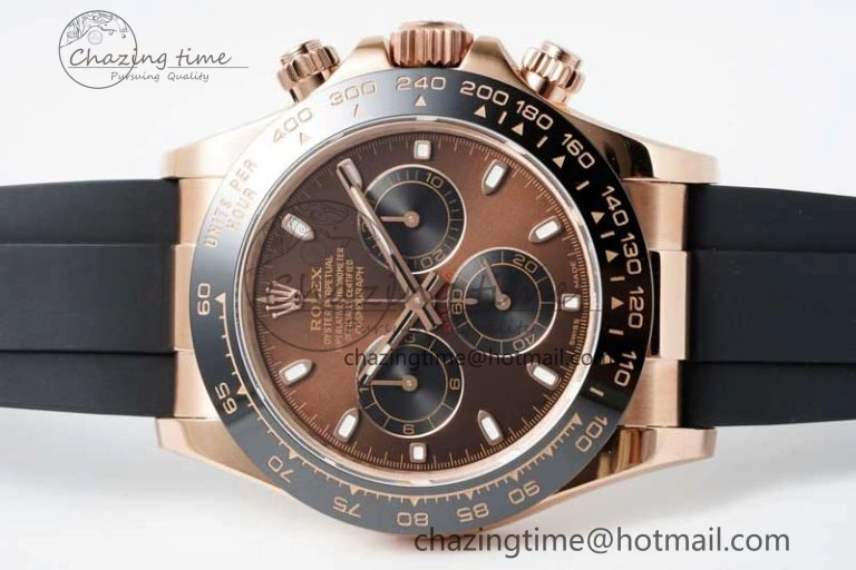 Reliable Daytona 116515 QF 1:1 Best Edition Chocolate Dial on Oysterflex Rubber Strap SA 2274