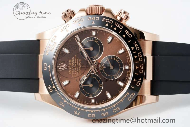 Reliable Daytona 116515 QF 1:1 Best Edition Chocolate Dial on Oysterflex Rubber Strap SA 2274