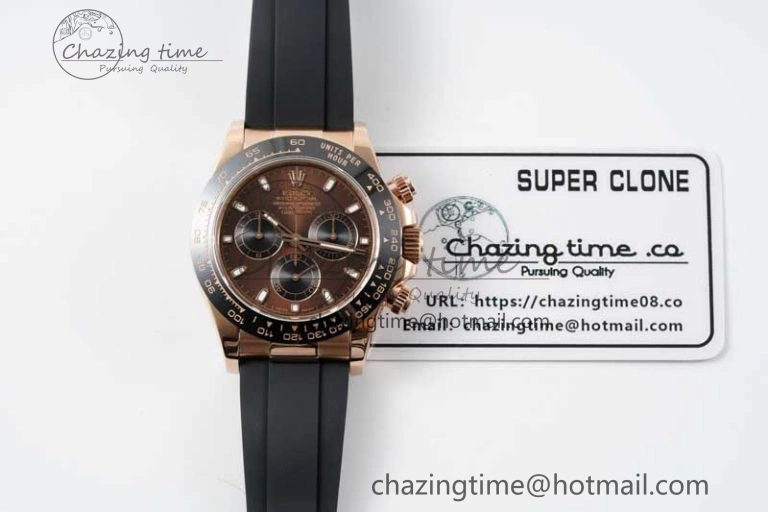 Reliable Daytona 116515 QF 1:1 Best Edition Chocolate Dial on Oysterflex Rubber Strap SA 2274