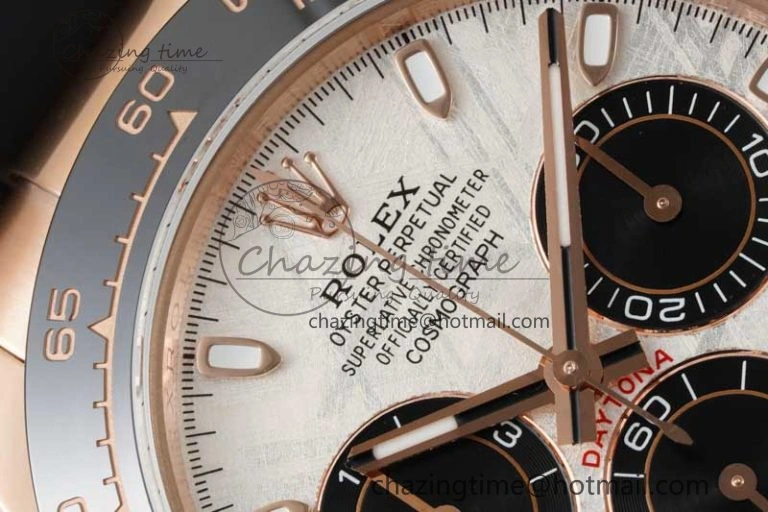 Elegant Daytona 116515 QF 1:1 Best Edition Meteorite Dial on Oysterflex Rubber Strap SA 2278