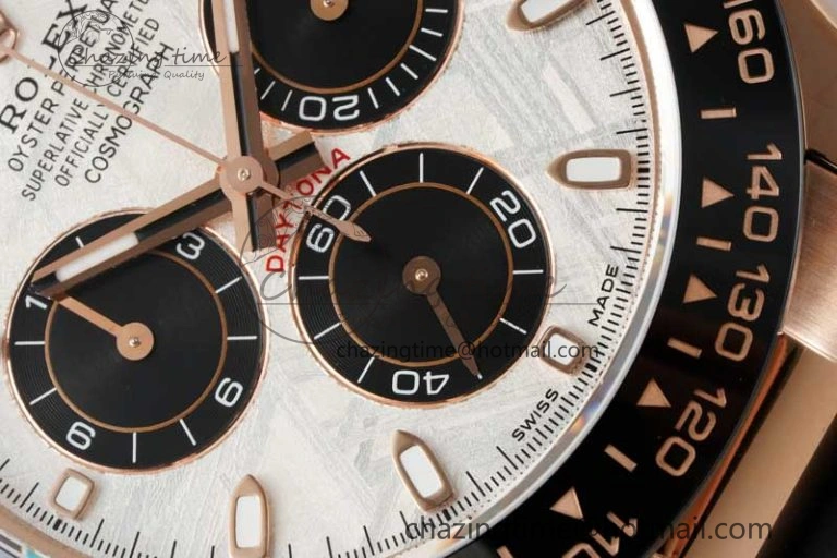 Elegant Daytona 116515 QF 1:1 Best Edition Meteorite Dial on Oysterflex Rubber Strap SA 2278