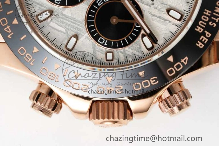 Elegant Daytona 116515 QF 1:1 Best Edition Meteorite Dial on Oysterflex Rubber Strap SA 2278