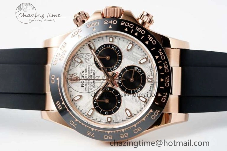 Elegant Daytona 116515 QF 1:1 Best Edition Meteorite Dial on Oysterflex Rubber Strap SA 2278