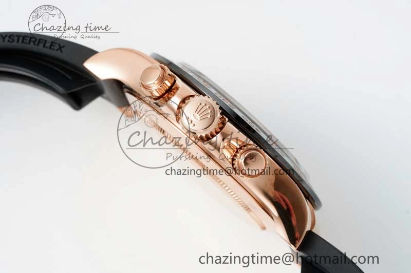 Elegant Daytona 116515 QF 1:1 Best Edition Meteorite Dial on Oysterflex Rubber Strap SA 2278