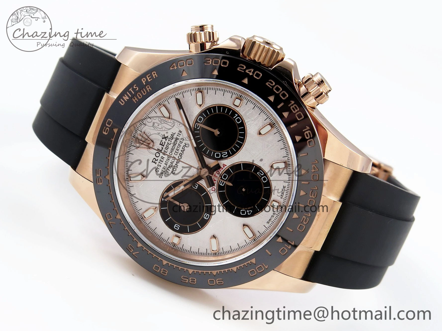 Daytona 116515 QF 1:1 Best Edition Meteorite Dial on Oysterflex Strap SH4130 V3 (Gain Weight) Compact 1689