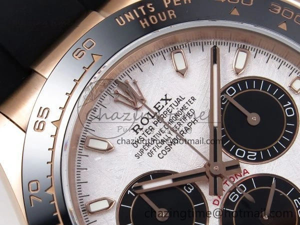 Daytona 116515 QF 1:1 Best Edition Meteorite Dial on Oysterflex Strap SH4130 V3 (Gain Weight) Compact 1689