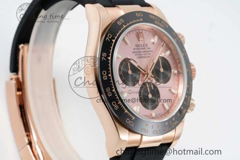 Daytona 116515 QF 1:1 Best Edition Pink Dial on Oysterflex Rubber Strap SA HighQuality 2276