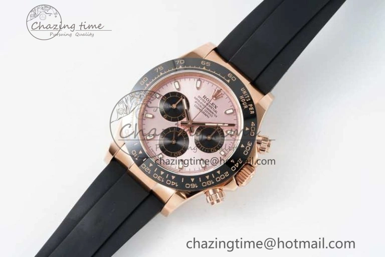 Daytona 116515 QF 1:1 Best Edition Pink Dial on Oysterflex Rubber Strap SA HighQuality 2276