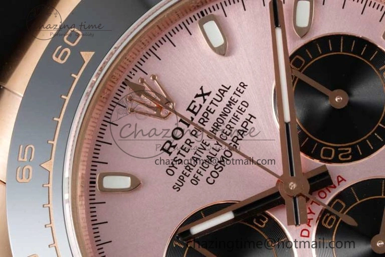 Daytona 116515 QF 1:1 Best Edition Pink Dial on Oysterflex Rubber Strap SA HighQuality 2276