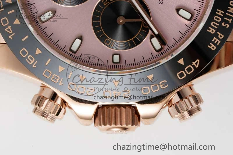Daytona 116515 QF 1:1 Best Edition Pink Dial on Oysterflex Rubber Strap SA HighQuality 2276