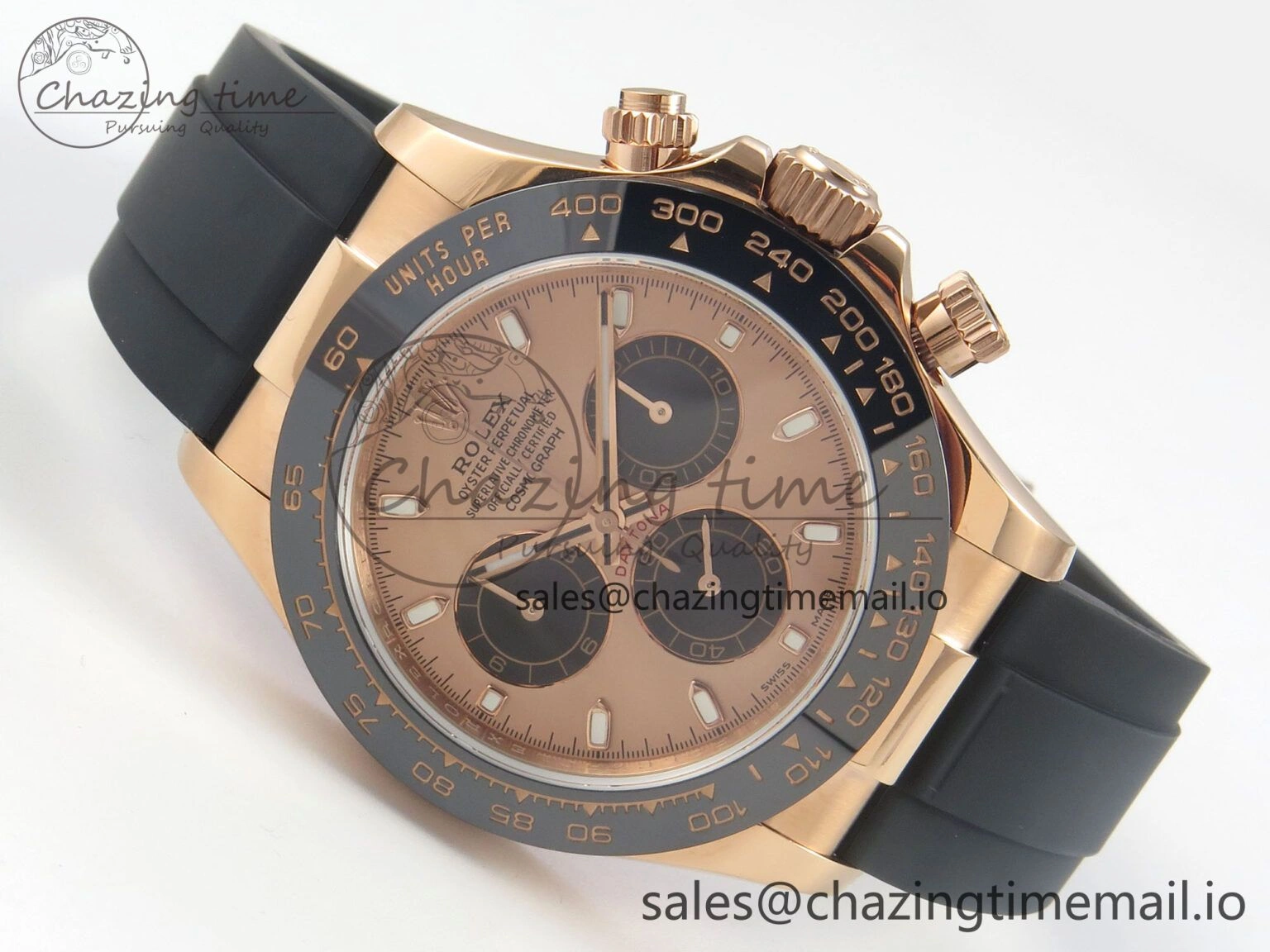 Daytona 116515 QF 1:1 Best Edition RG Black Dial on Oysterflex Strap SH4130 V11（Gain Weight） Packable 158