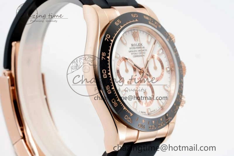 Daytona 116515 QF 1:1 Best Edition White Dial on Oysterflex Rubber Strap SA Durable 2275