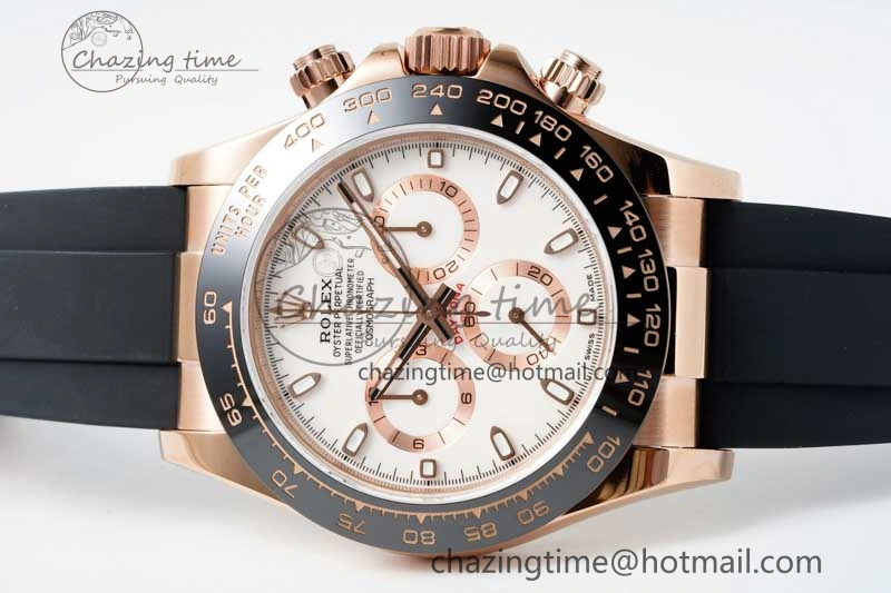 Daytona 116515 QF 1:1 Best Edition White Dial on Oysterflex Rubber Strap SA Durable 2275