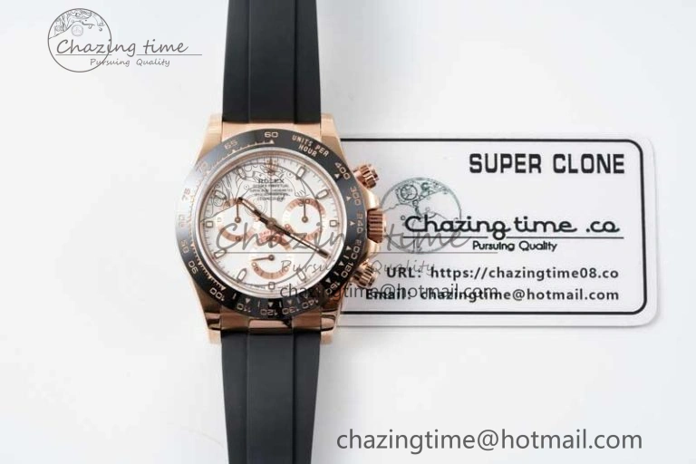 Daytona 116515 QF 1:1 Best Edition White Dial on Oysterflex Rubber Strap SA Durable 2275