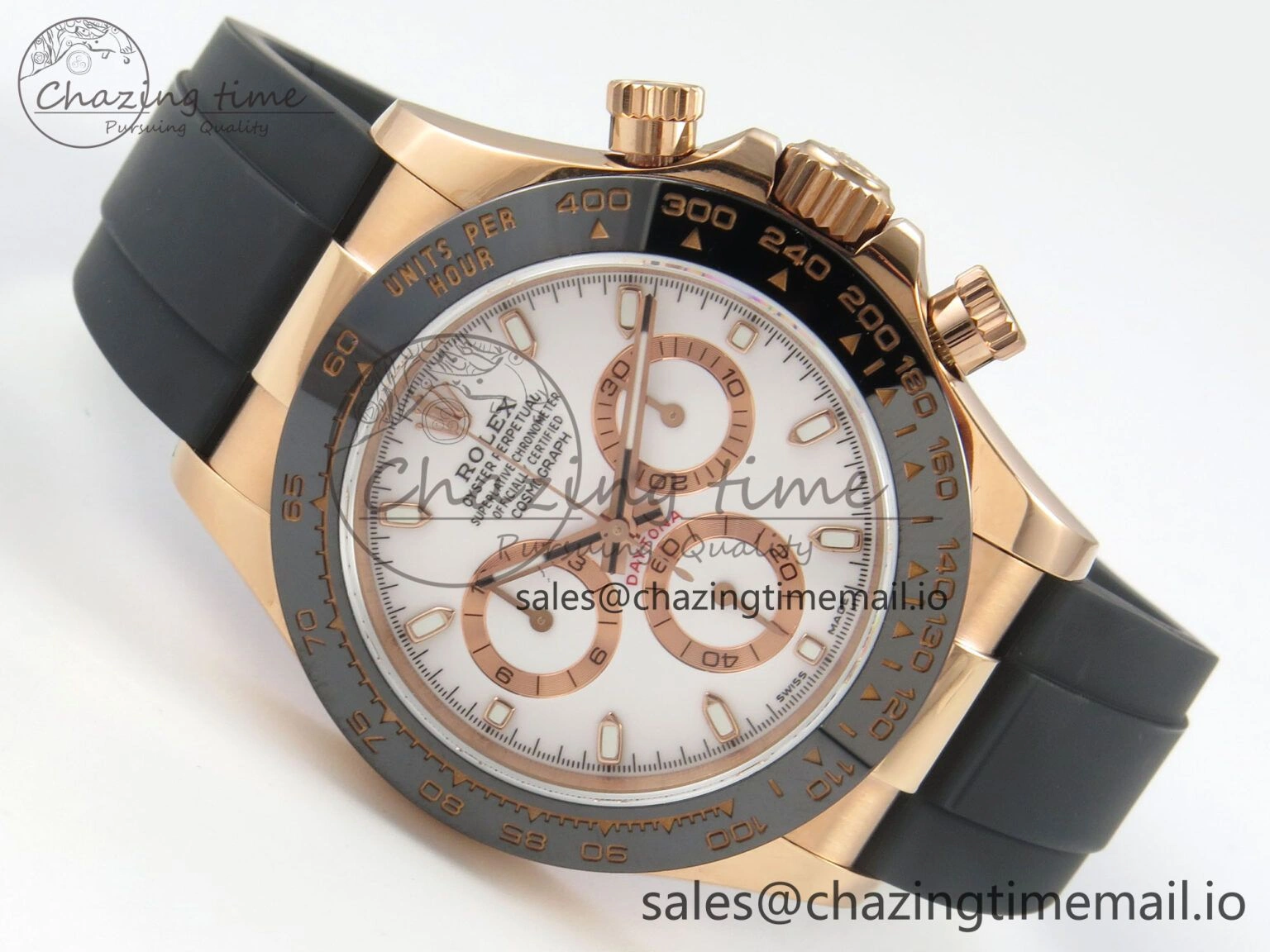 Daytona 116515 QF 1:1 Best Edition White RG Dial on Oysterflex Strap SH4130 V11（Gain Weight） Colorful 164