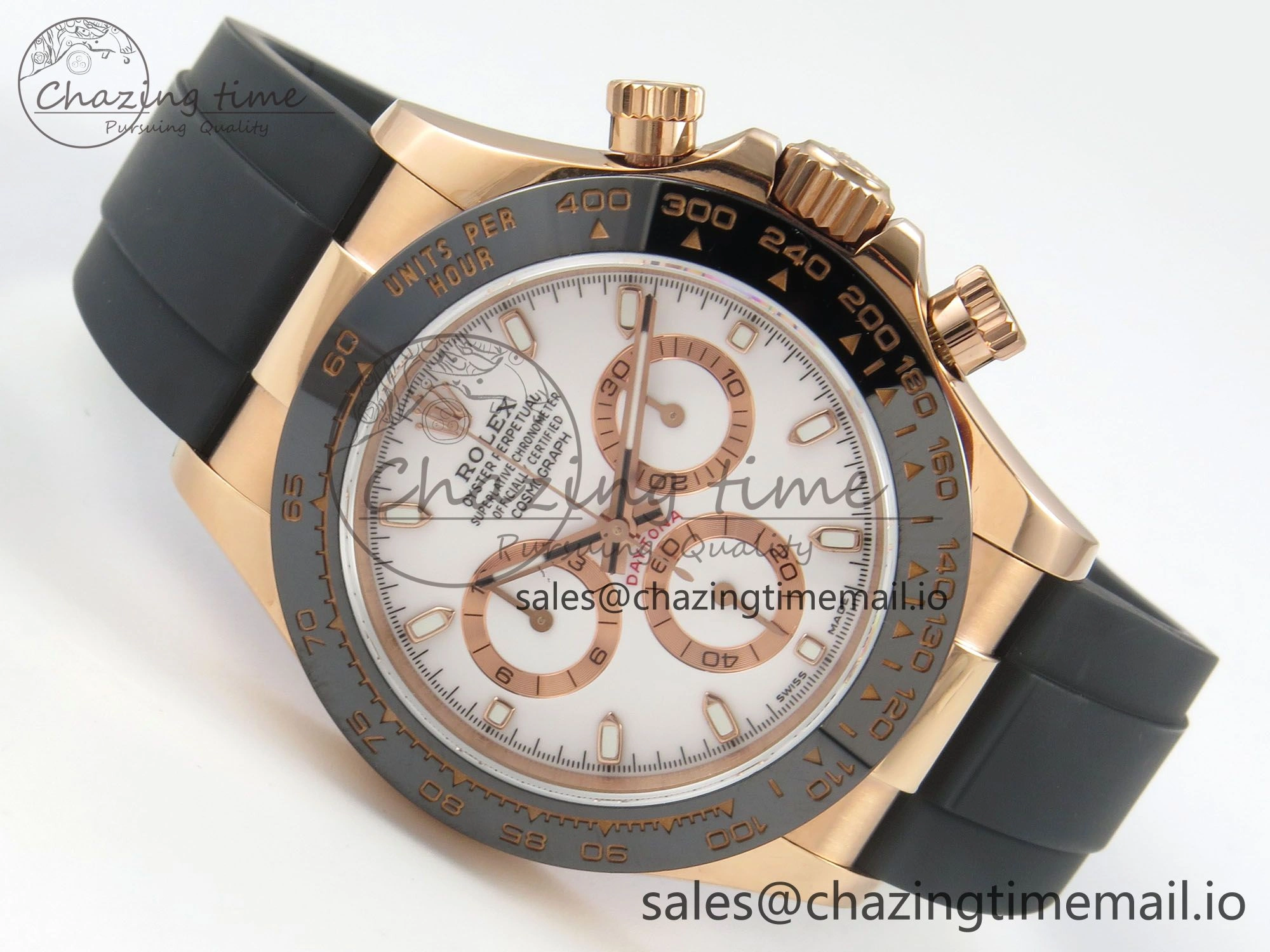 Daytona 116515 QF 1:1 Best Edition White RG Dial on Oysterflex Strap SH4130 V11（Gain Weight） Colorful 164