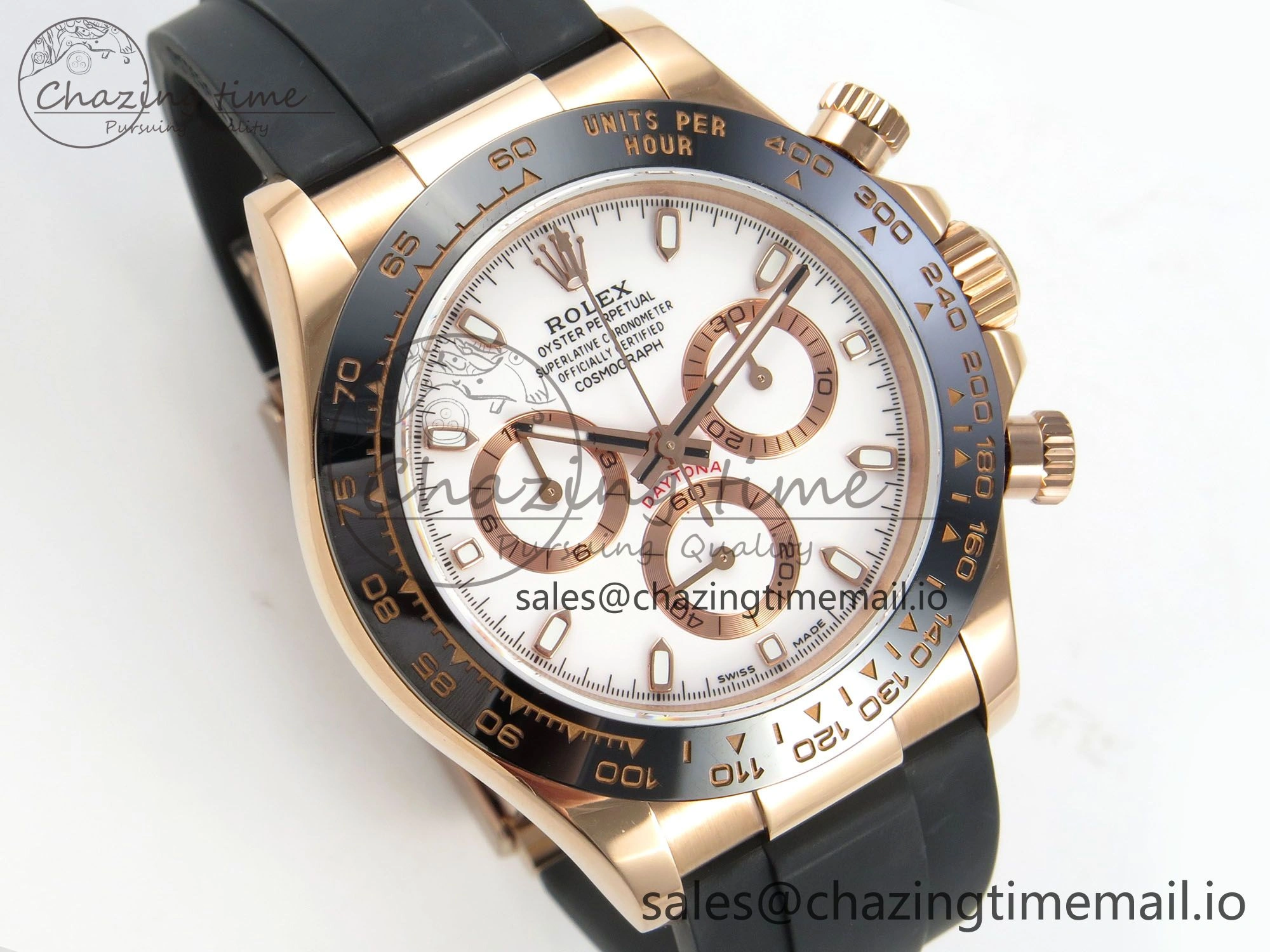 Daytona 116515 QF 1:1 Best Edition White RG Dial on Oysterflex Strap SH4130 V11（Gain Weight） Colorful 164