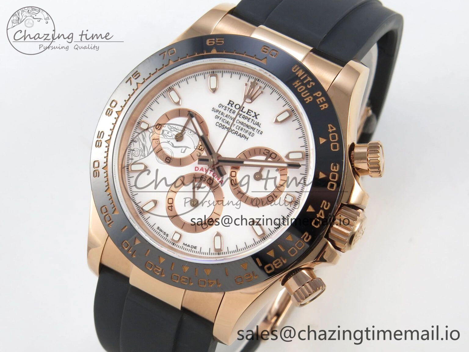 Daytona 116515 QF 1:1 Best Edition White RG Dial on Oysterflex Strap SH4130 V11（Gain Weight） Colorful 164