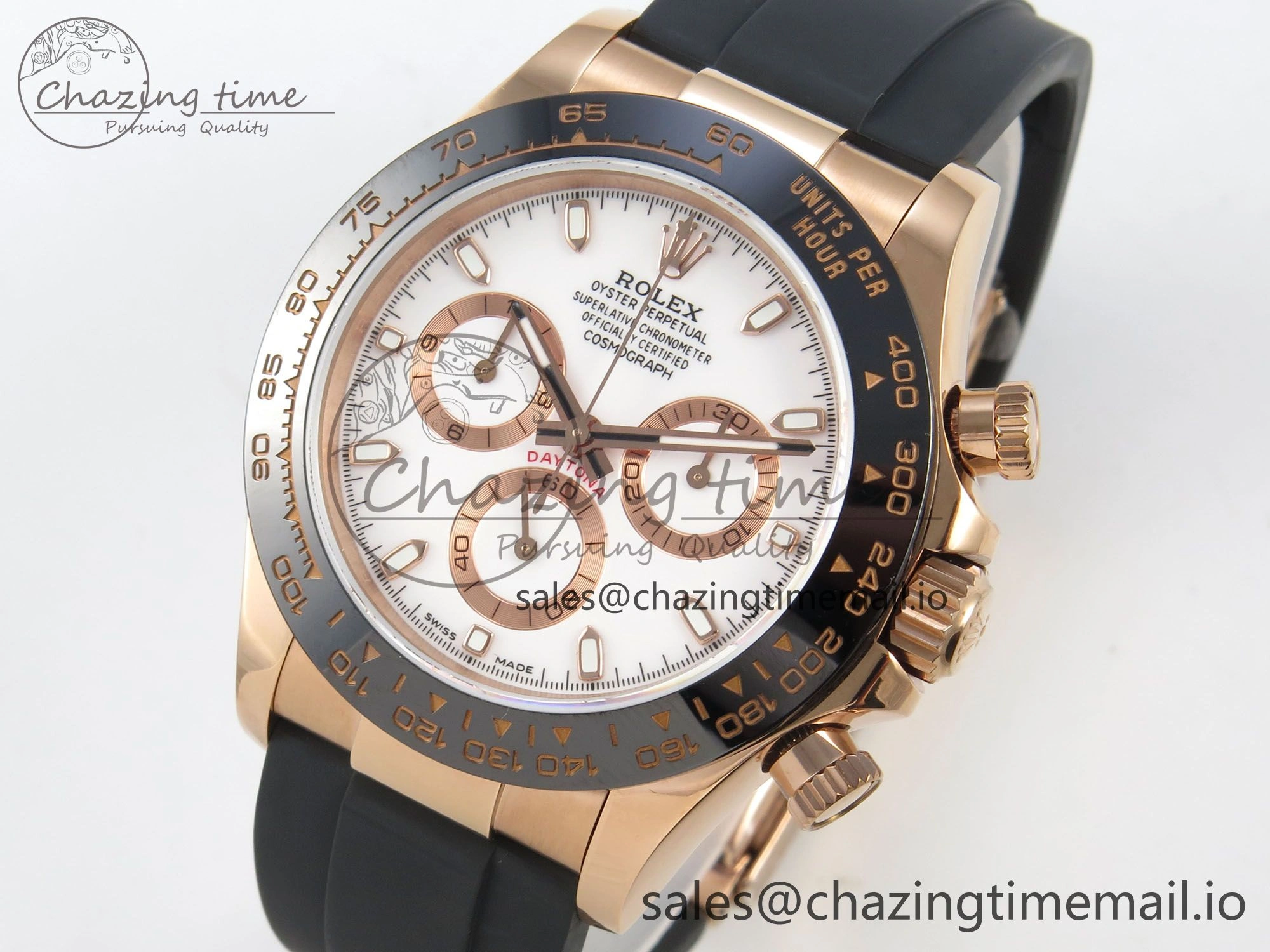 Daytona 116515 QF 1:1 Best Edition White RG Dial on Oysterflex Strap SH4130 V11（Gain Weight） Colorful 164