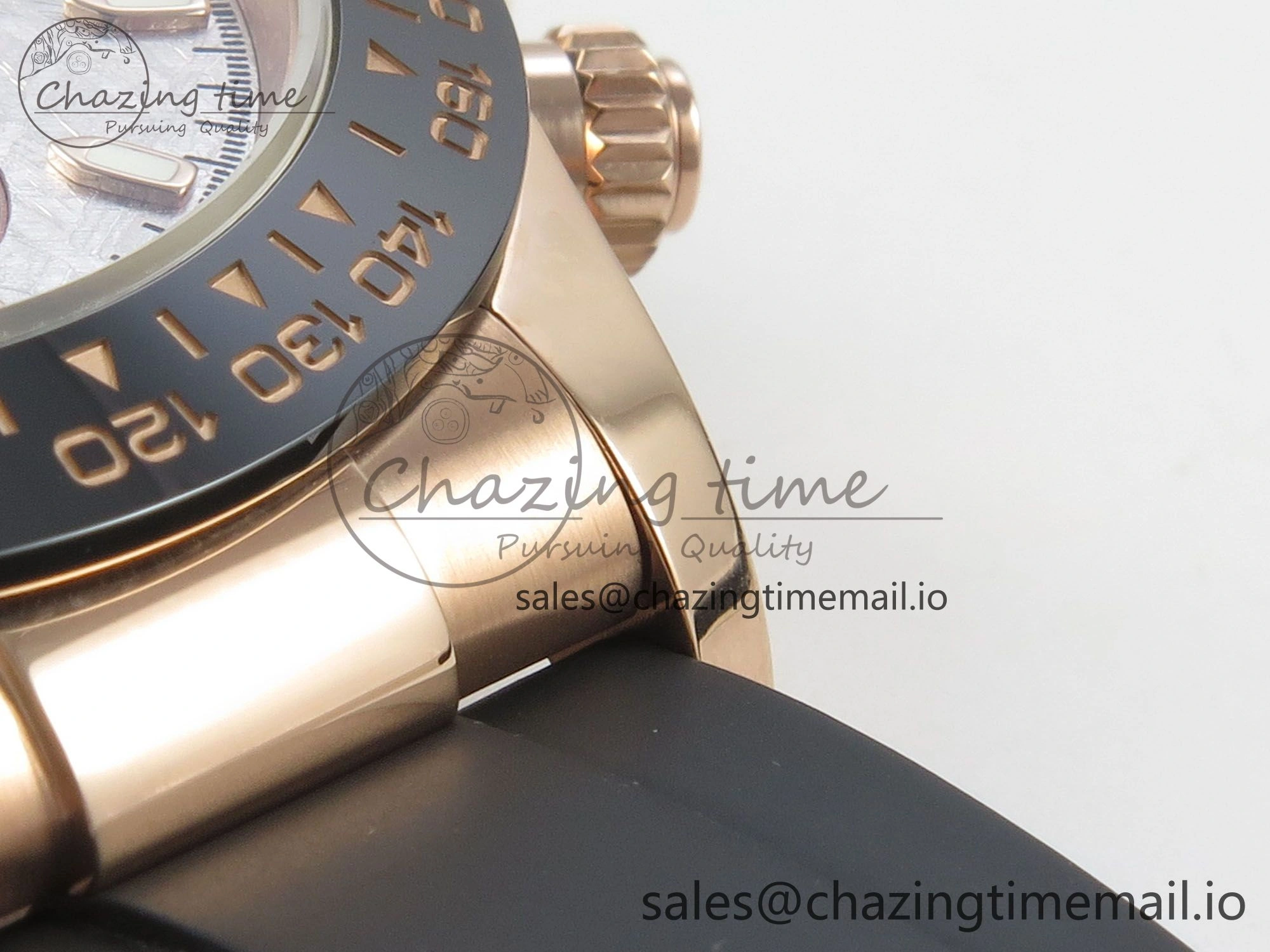 Practical Daytona 116515 RG 3CF 1:1 Best Edition Black Bezel Meteorite Dial on Oysterflex Strap SH4130 V2(Mod Version) 10815