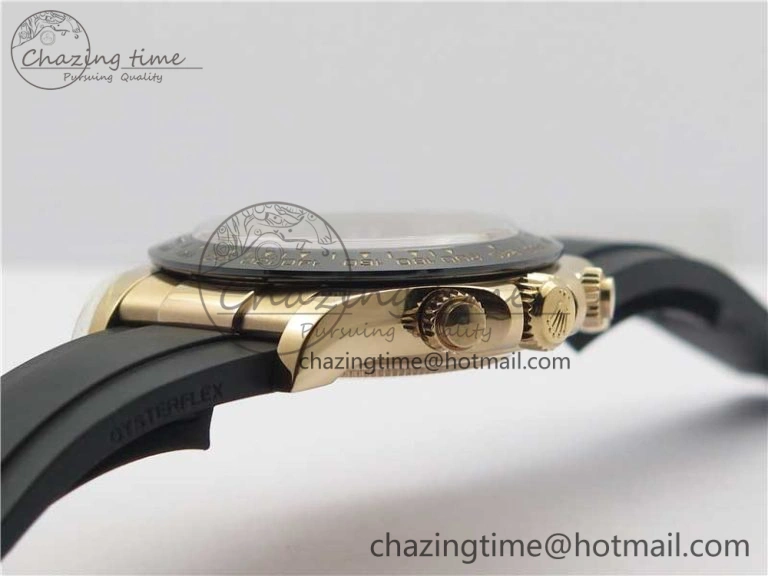 TimelessDesign Daytona 116515 RG 904L Noob 1:1 Best Edition Chocolate Dial On Black Rubber Strap SA4130 (Free Extra Strap) V 2998
