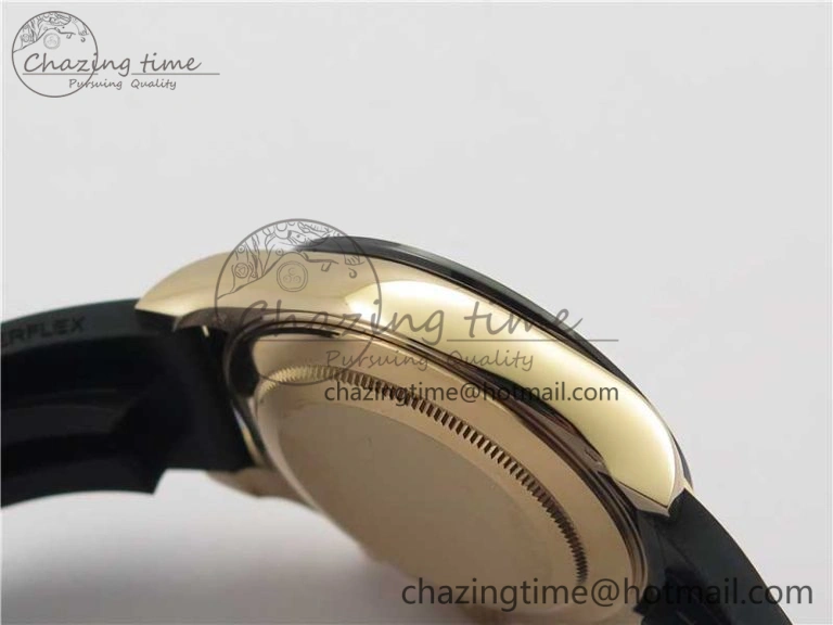 ComfortFit Daytona 116515 RG 904L Noob 1:1 Best Edition Rose Gold Dial On Black Rubber Strap SA4130 (Free Extra Strap) V 2993