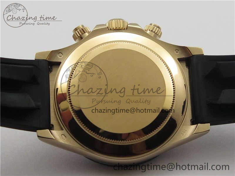 ComfortFit Daytona 116515 RG 904L Noob 1:1 Best Edition Rose Gold Dial On Black Rubber Strap SA4130 (Free Extra Strap) V 2993