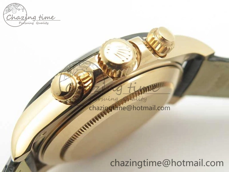 UrbanChic Daytona 116515 RG Noob 1:1 Best Edition Chocolate Dial On Leather Strap SA 3437