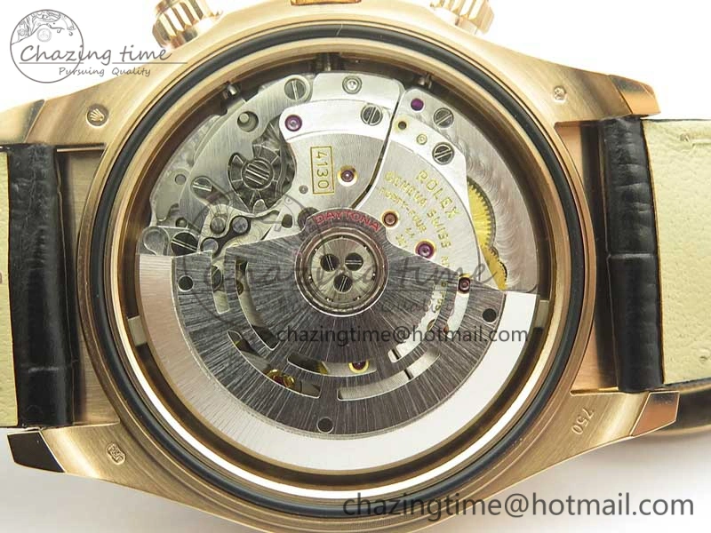 UrbanChic Daytona 116515 RG Noob 1:1 Best Edition Chocolate Dial On Leather Strap SA 3437