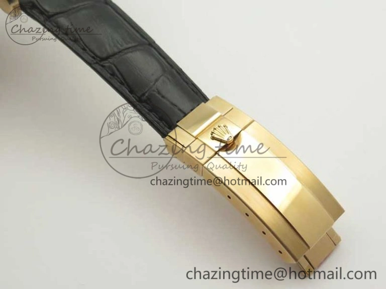 UrbanChic Daytona 116515 RG Noob 1:1 Best Edition Chocolate Dial On Leather Strap SA 3437