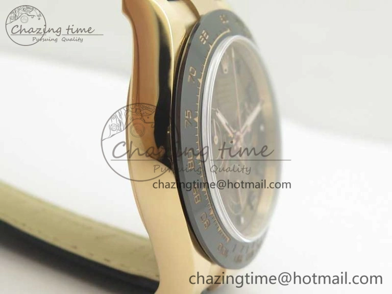 UrbanChic Daytona 116515 RG Noob 1:1 Best Edition Chocolate Dial On Leather Strap SA 3437