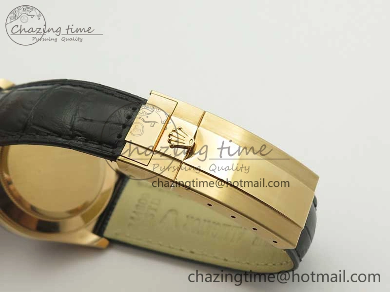 UrbanChic Daytona 116515 RG Noob 1:1 Best Edition Chocolate Dial On Leather Strap SA 3437