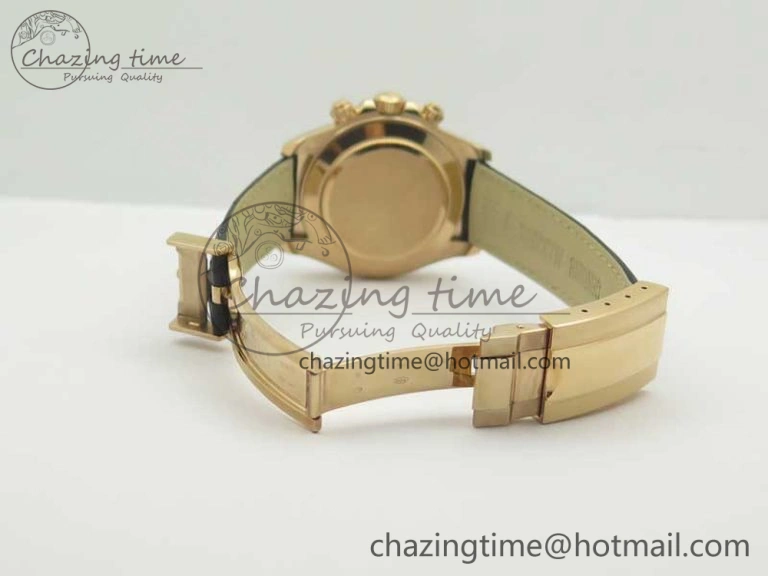 UrbanChic Daytona 116515 RG Noob 1:1 Best Edition Chocolate Dial On Leather Strap SA 3437