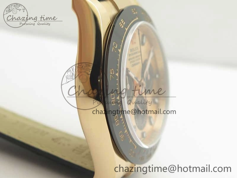 Daytona 116515 RG Noob 1:1 Best Edition Rose Gold Dial On Leather Strap SA FastDry 3435
