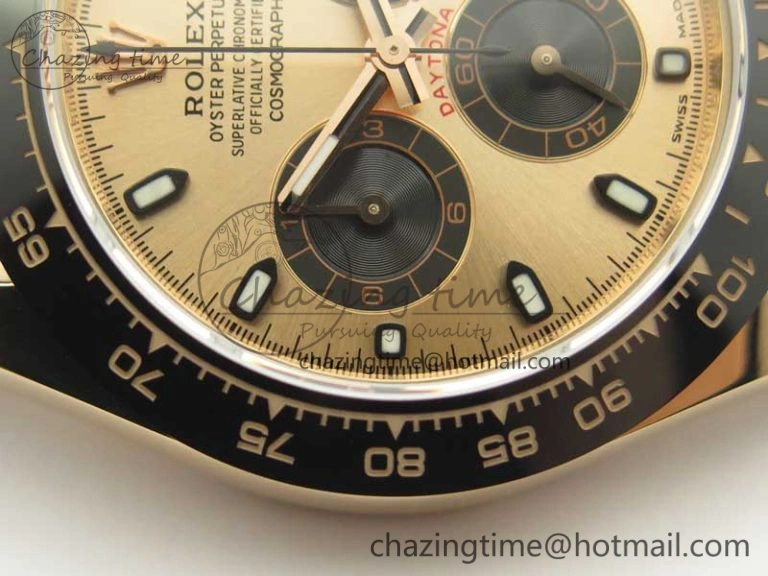 Daytona 116515 RG Noob 1:1 Best Edition Rose Gold Dial On Leather Strap SA FastDry 3435